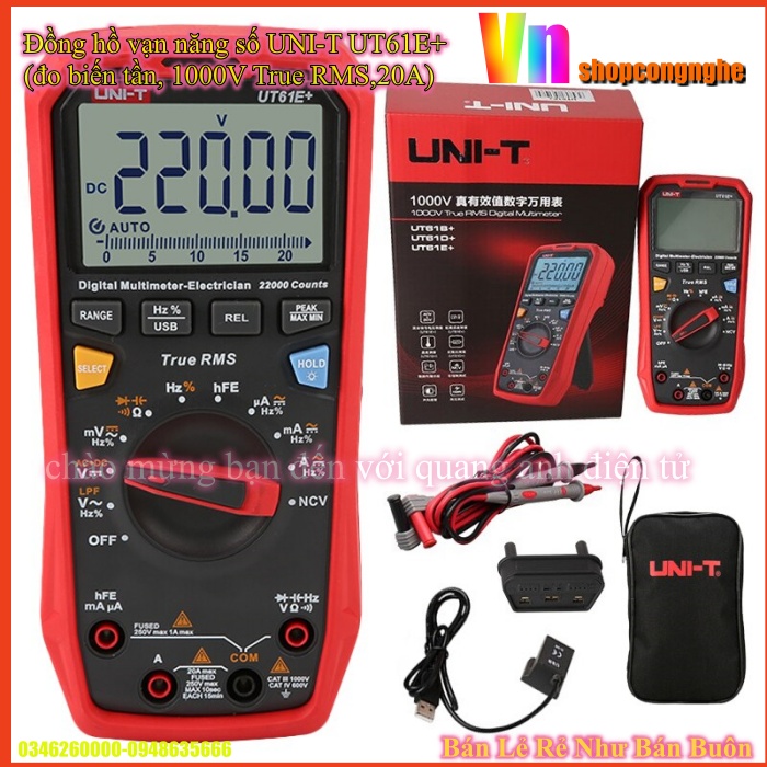 Đồng hồ vạn năng số uni-t ut61e+