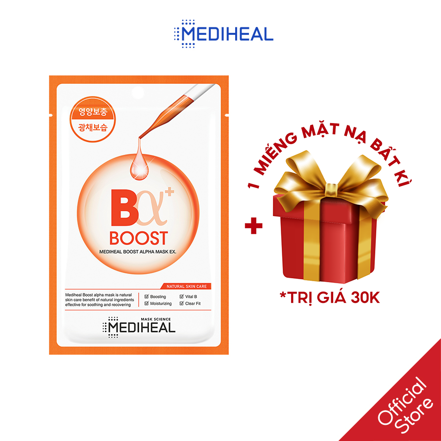 Mặt nạ đều màu da mediheal boost alpha mask ex 23ml