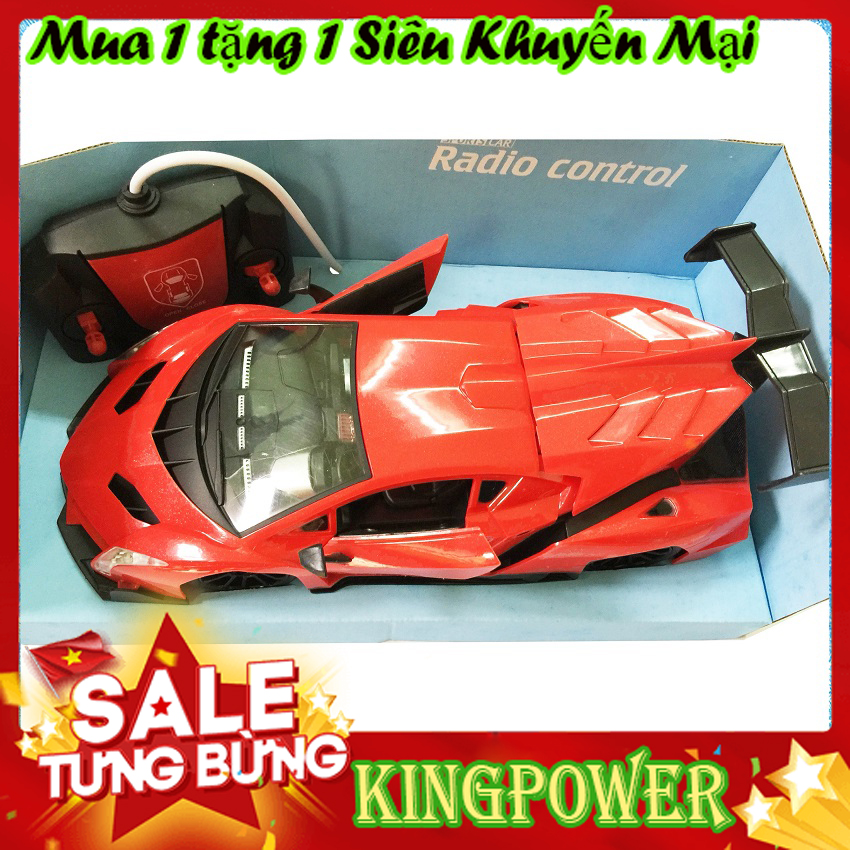Đồ chơi xe điều khiển từ xa mở cửa 789-508 kingpower - có 2 màu cam và đỏ, kích thước siêu lớn, điều khiển chạy tốc độ cao, kiểu dáng thể thao, mở cửa mở đuôi - ô tô điều khiển từ xa, siêu xe điều khiển