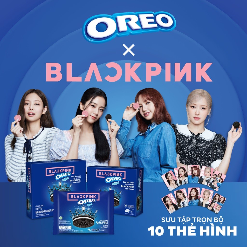 Bánh quy oreo blackpink vị vani 303.6g