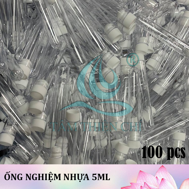 [HCM]Ống nghiệm nhựa 5ml PS có nắp không nhãn túi 100 cái