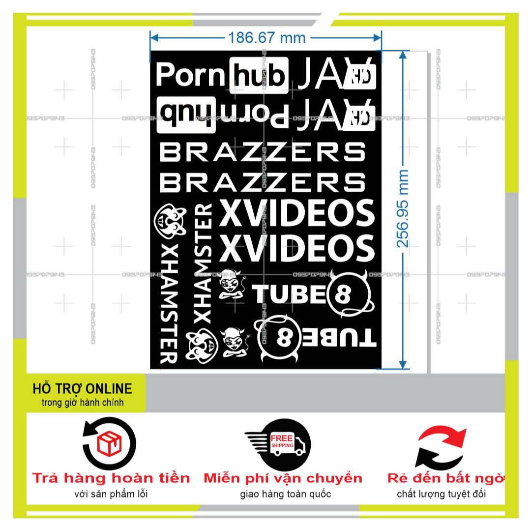 Logo sticker dán xe máy m68
