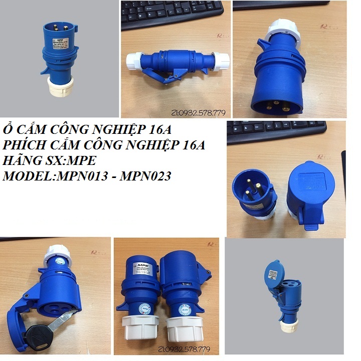 Ổ CẮM CÔNG NGHIỆP, PHÍCH CẮM 16A MPE