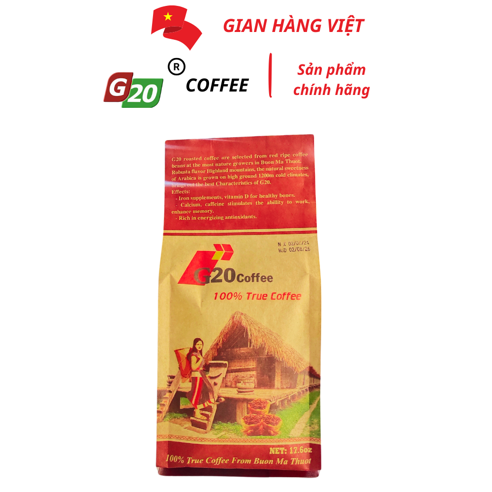 Cà Phê Sạch Cô Gái 500g G20 Coffee Buôn Mê Giá 129,000 Đồng*Miễn phí vận chuyển