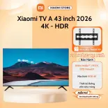 Tivi Xiaomi A 43 Inch 2026 Google TV, Độ Phân Giải 4K - Chính Hãng Bản Quốc Tế - Bảo Hành 2 Năm