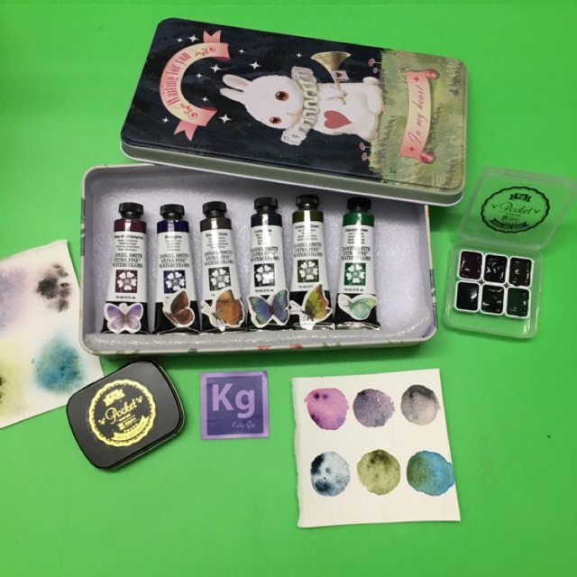 Màu Nước Daniel Smith & Dotcard Thử Màu