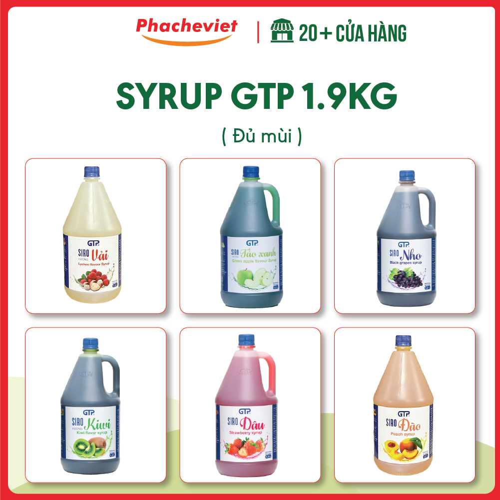 Syrup GTP Đủ Vị 1.9L