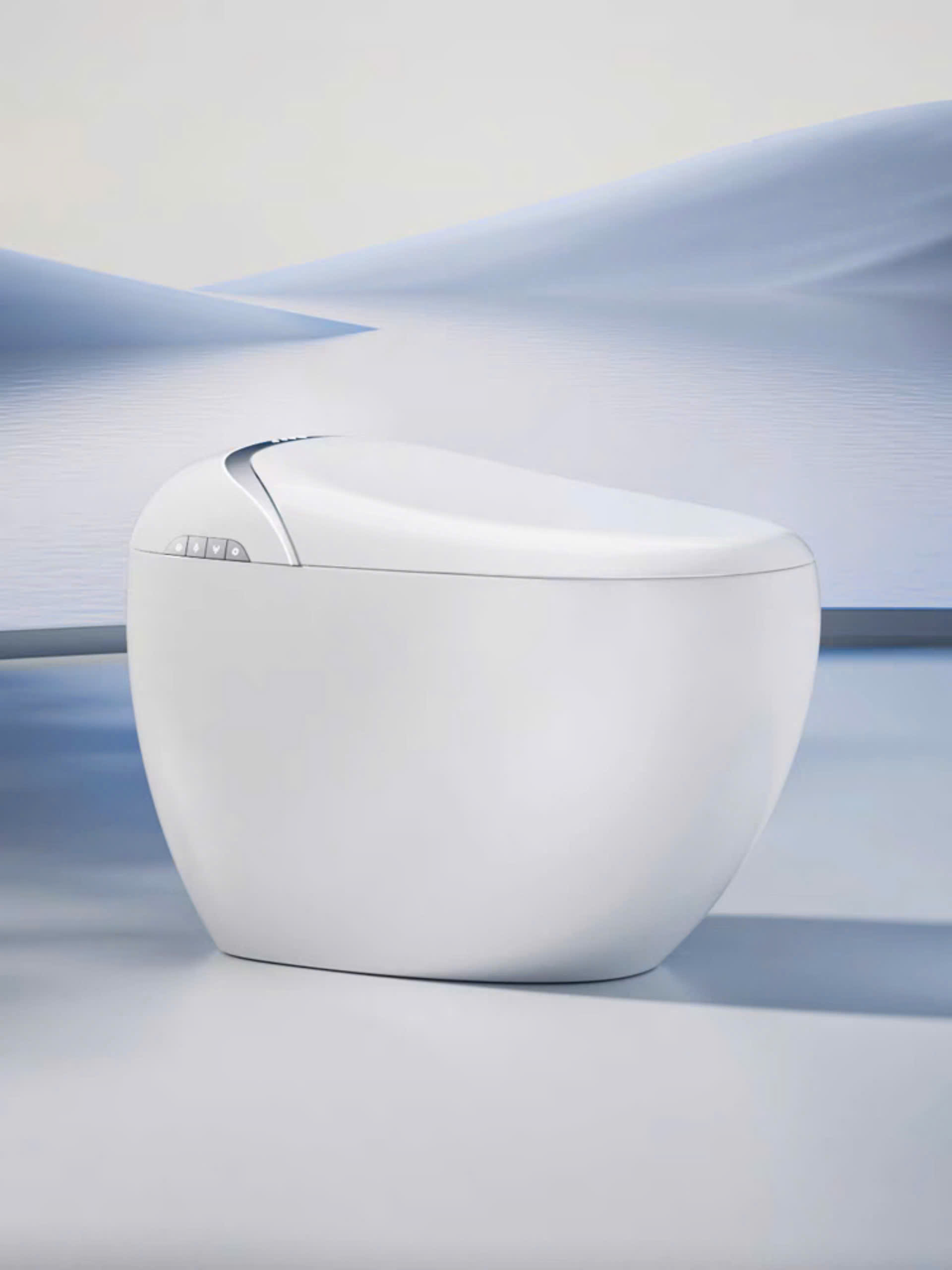 Bồn cầu thông minh XIAOMI MI-09 phiên bản Full option cao cấp Rada tự động mở nắp ,cảm biến chân , xịt rửa sấy đa chức năng