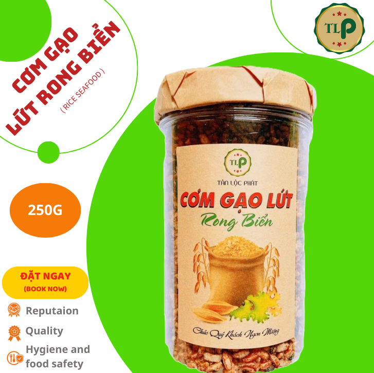 Hũ 250g cơm gạo lứt rong biển thơm ngon tân lộc phát