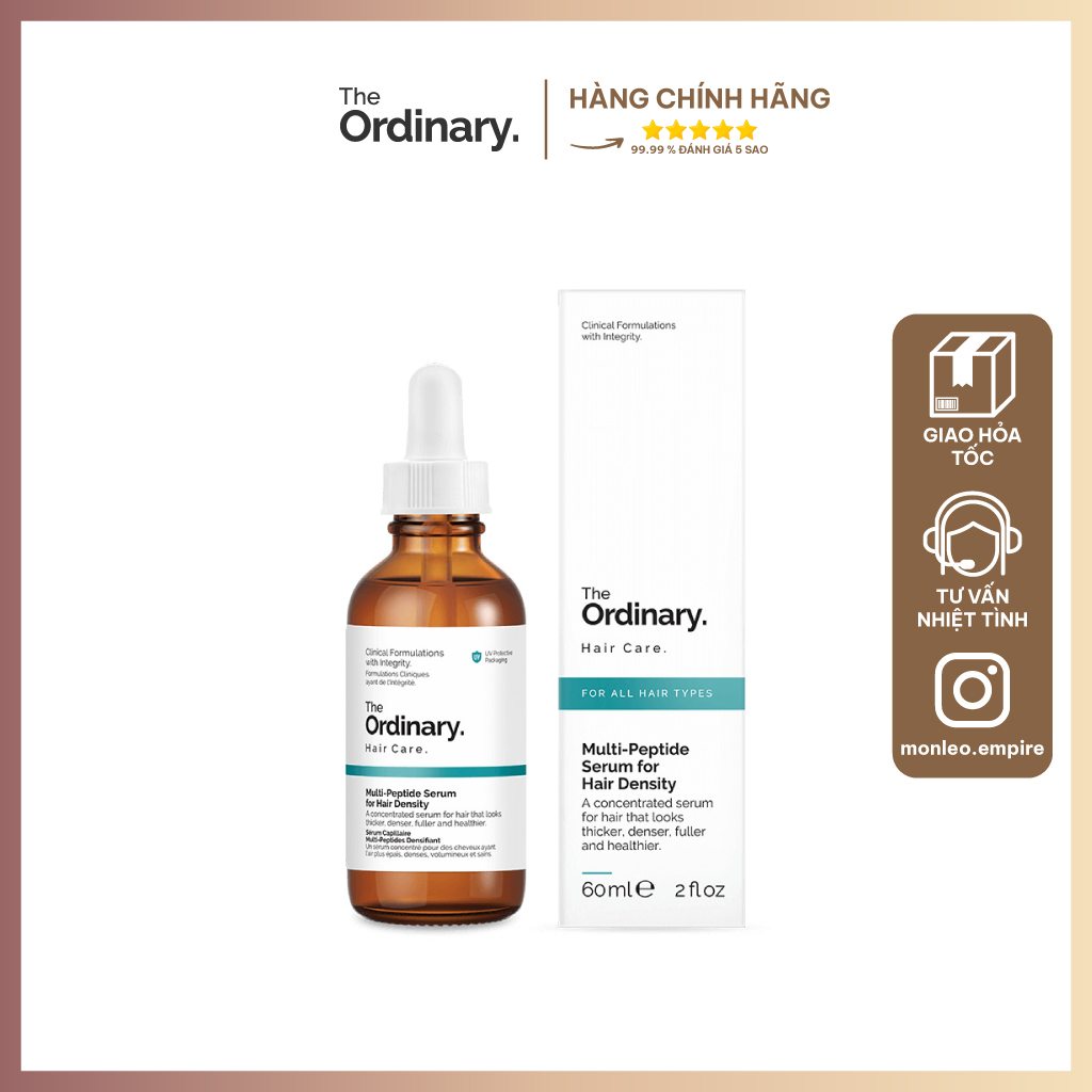 Serum dưỡng làm dày tóc The Ordinary Multi-Peptide Serum for Hair Density 60ml