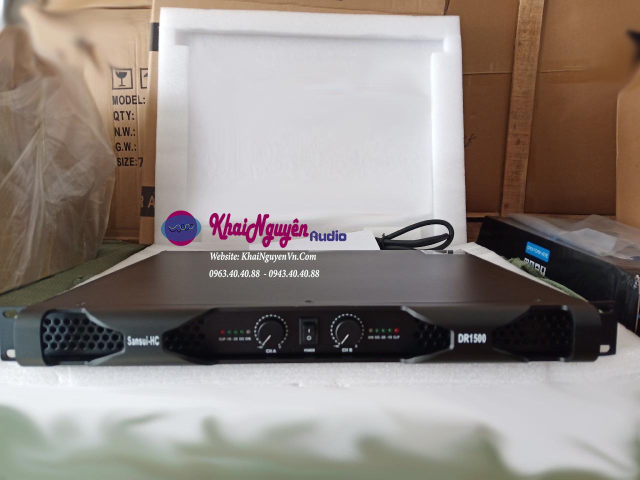 Đẩy nguồn xung 1U class D - DR1500 công suất 1500w x 2 kênh