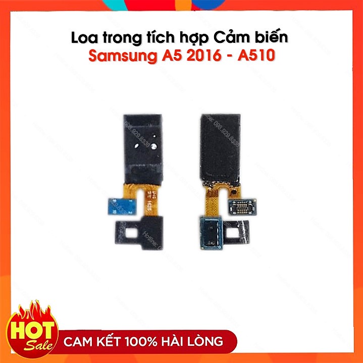 Cụm cảm biến & loa trong samsung a510 / a5 2016 - loa trong tích hợp cảm biến samsung galaxy a510 zin bóc máy