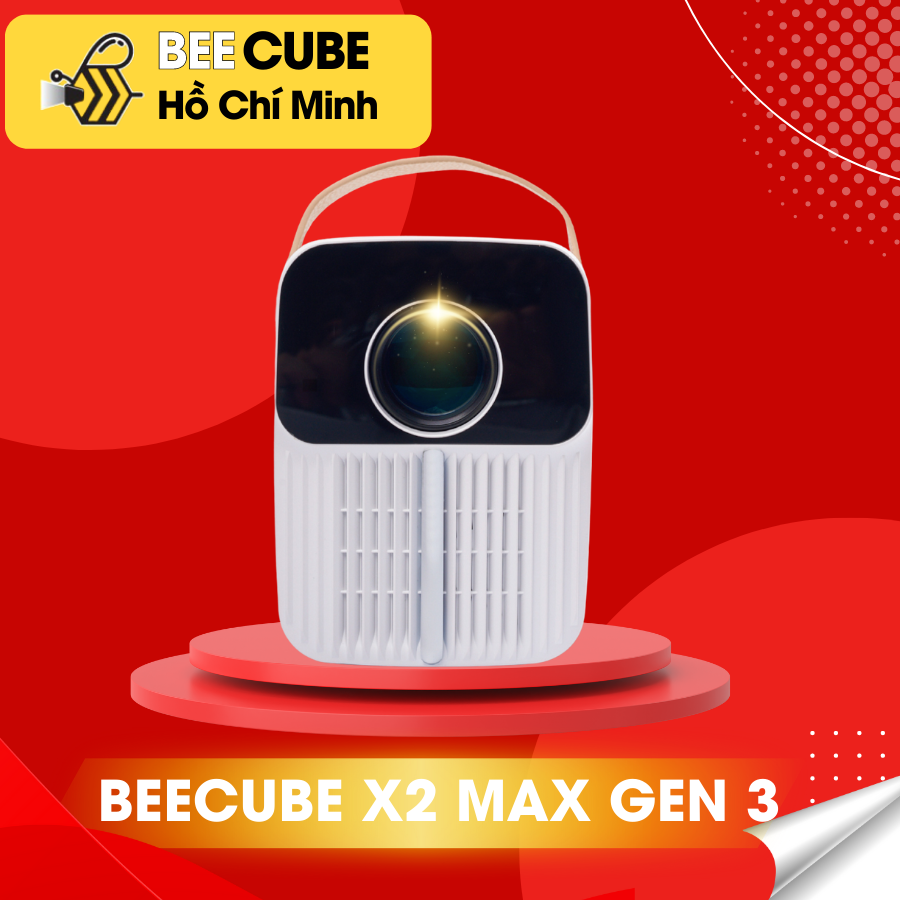 Máy Chiếu Mini BeeCube X2 MAX GEN 3 2023- Độ Phân Giải FullHD 1080P - Bảo Hành 12 Tháng