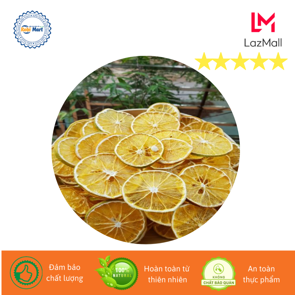 Cam xoàn thái lát sấy lạnh Robi Mart 200g - Hàng loại 1 lát đẹp chính hãng