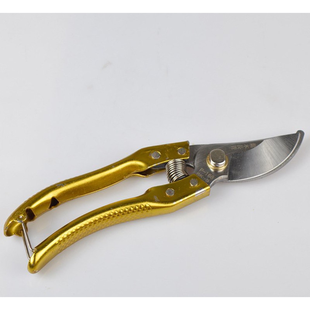 Kéo cắt tỉa cành cây cán vàng, đen hn019