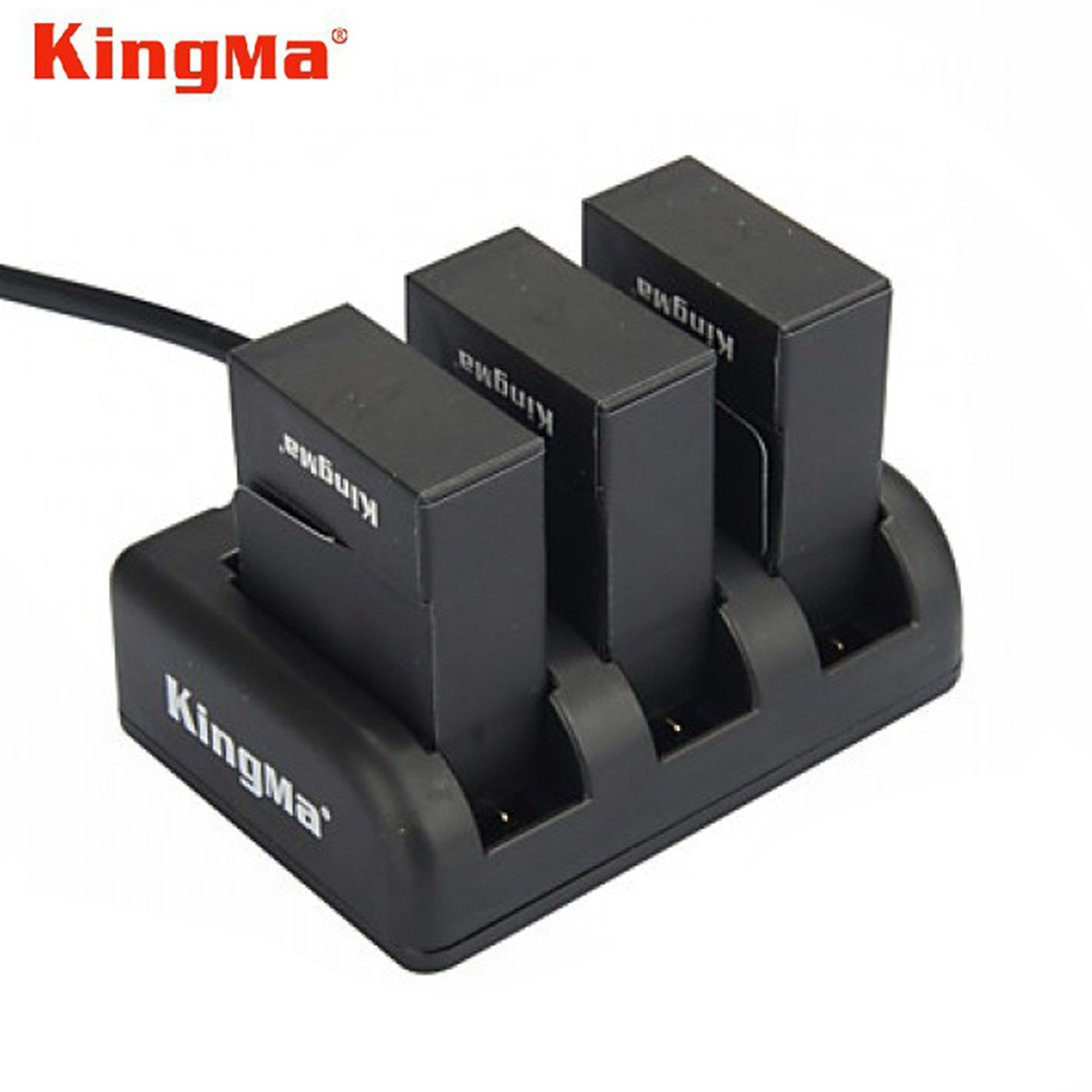 Combo sạc 3 + 3 pin kingma cho gopro hero 3