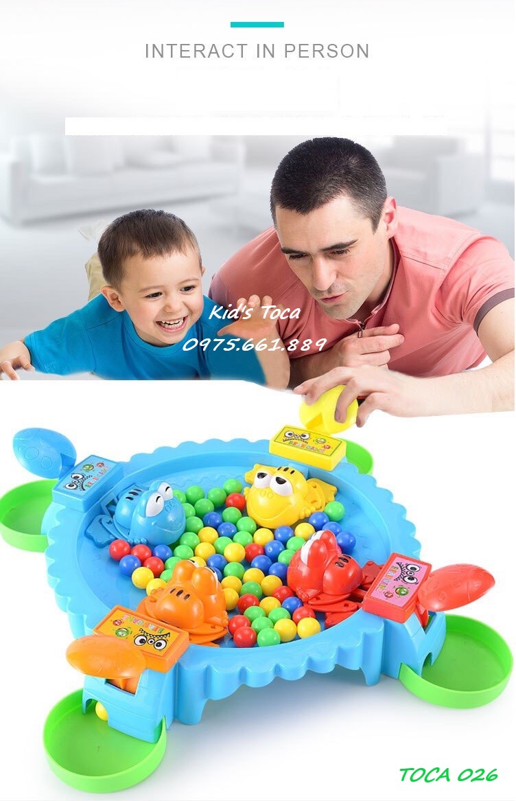 Bộ đồ chơi ếch ăn kẹo - Đồ chơi tập thể - Kid's Toca