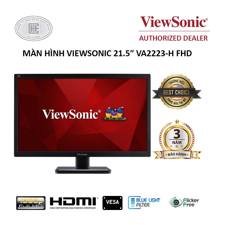 Màn hình máy tính viewsonic va2223-h 22 inch/tn/fhd/5ms/60hz - hàng chính hãng