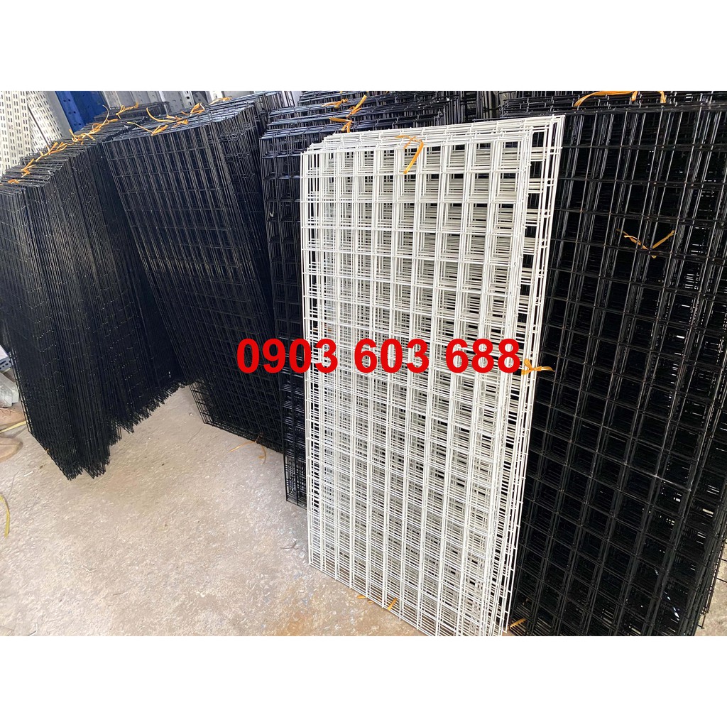 Tấm lưới sắt treo phụ kiện sợi 2,5 ly, kích thước 50x100cm