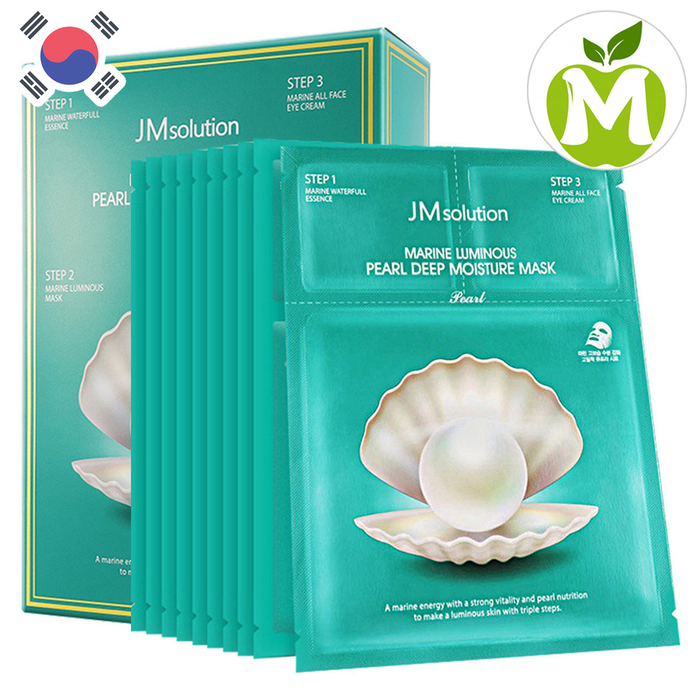 (10 miếng) Mặt nạ dưỡng trắng JMsolution Marine Luminous Pearl Deep Moisture Mask