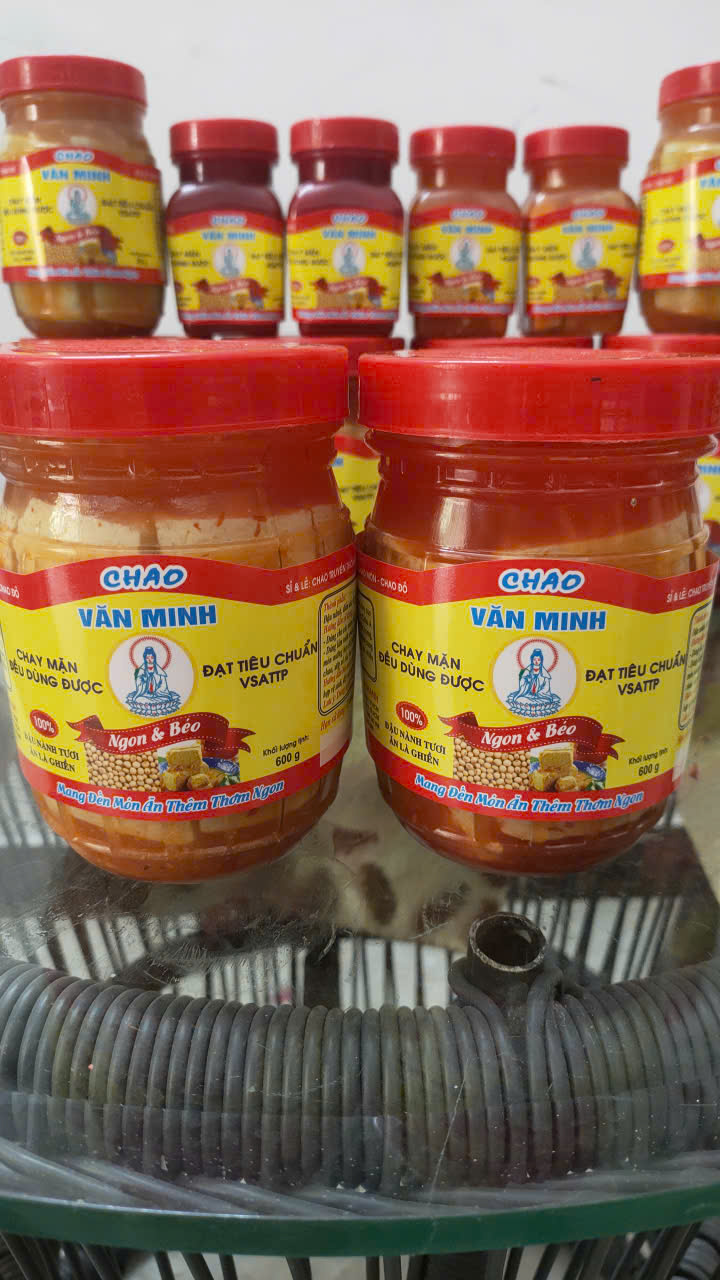 Chao đậu Văn Minh ngon béo 600gr combo 2 hũ - chao trắng ăn chay ăn mặn đều được - cung cấp sỉ và lẻ