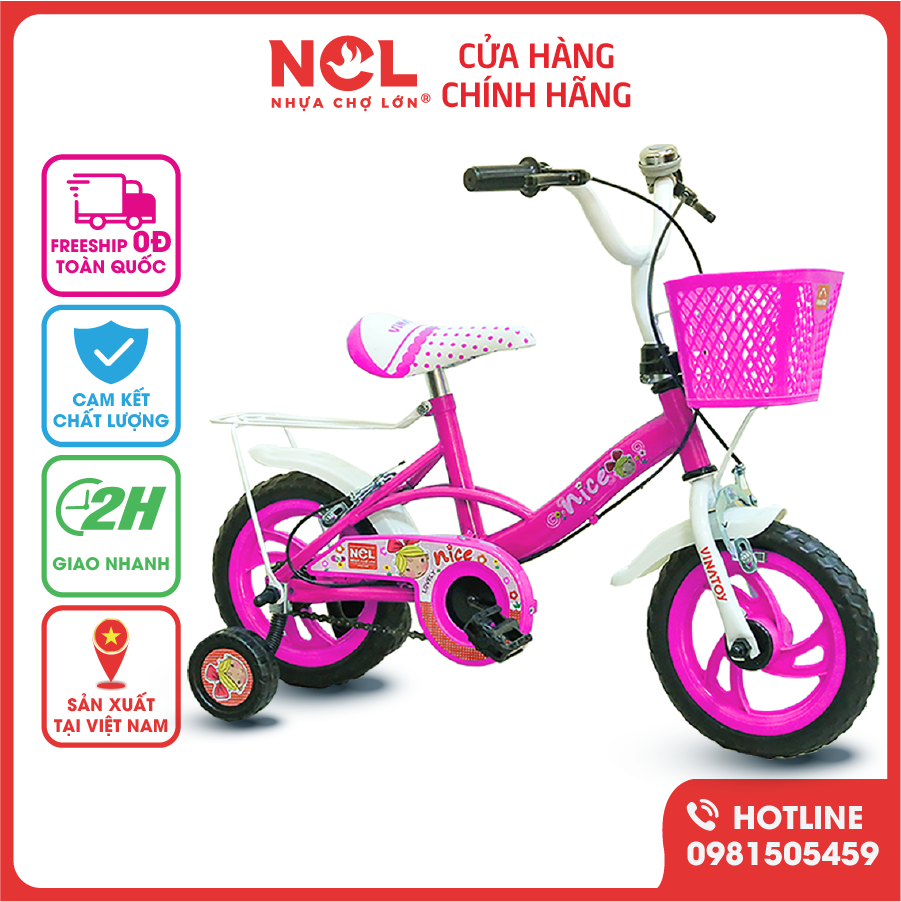 Xe Đạp Trẻ Em Nhựa Chợ Lớn K104 Dành Cho Bé Từ 2 - 4 Tuổi