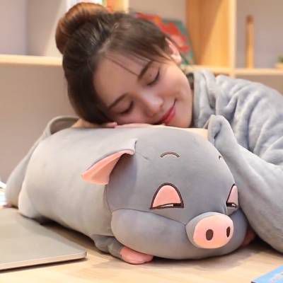 Bộ Chăn Gối 3 Trong 1 Hình Heo Lười Dễ Thương, Bộ Gối Mền Ngủ Văn Phòng Mềm Mịn Siêu Ấm, Gọn Nhẹ, Tiện Lợi, Có Kèm Chăn.