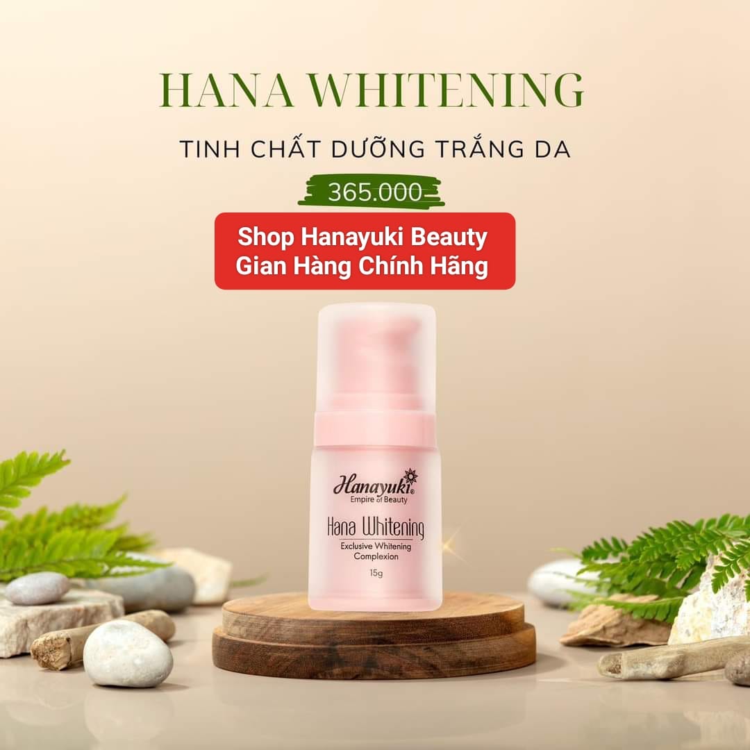 [TẶNG VOUCHER 8%+QUÀ] [Chính hãng-Date 2026] SERUM TRẮNG DA MINI HANAYUKI 15g-HANA WHITENING MINI