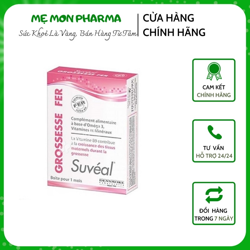 Viên Bổ Bầu Suveal Grossesse Fer Nhập Khẩu Pháp