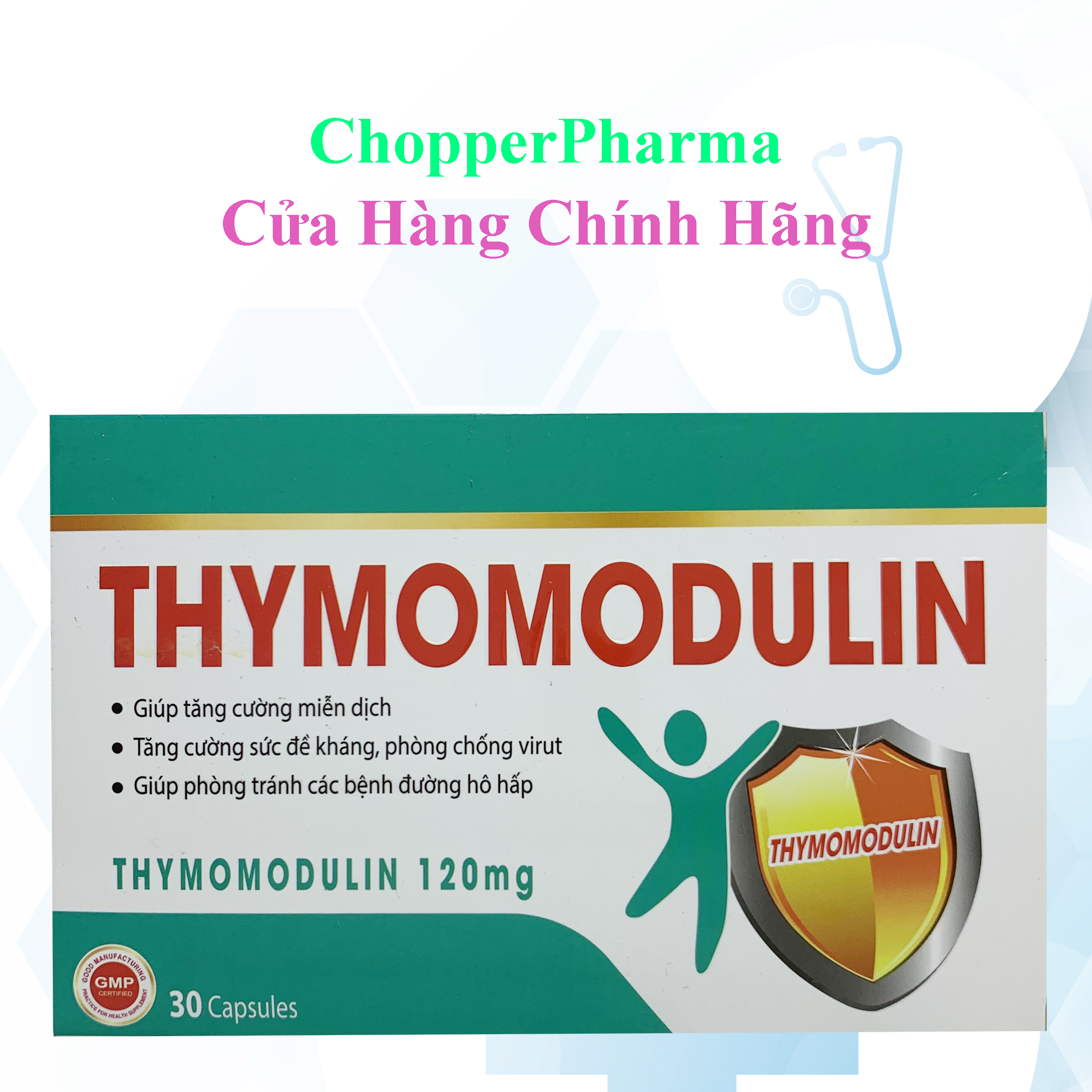 Viên uống tăng đề kháng Thymomodulin 120mg tăng cường miễn dịch