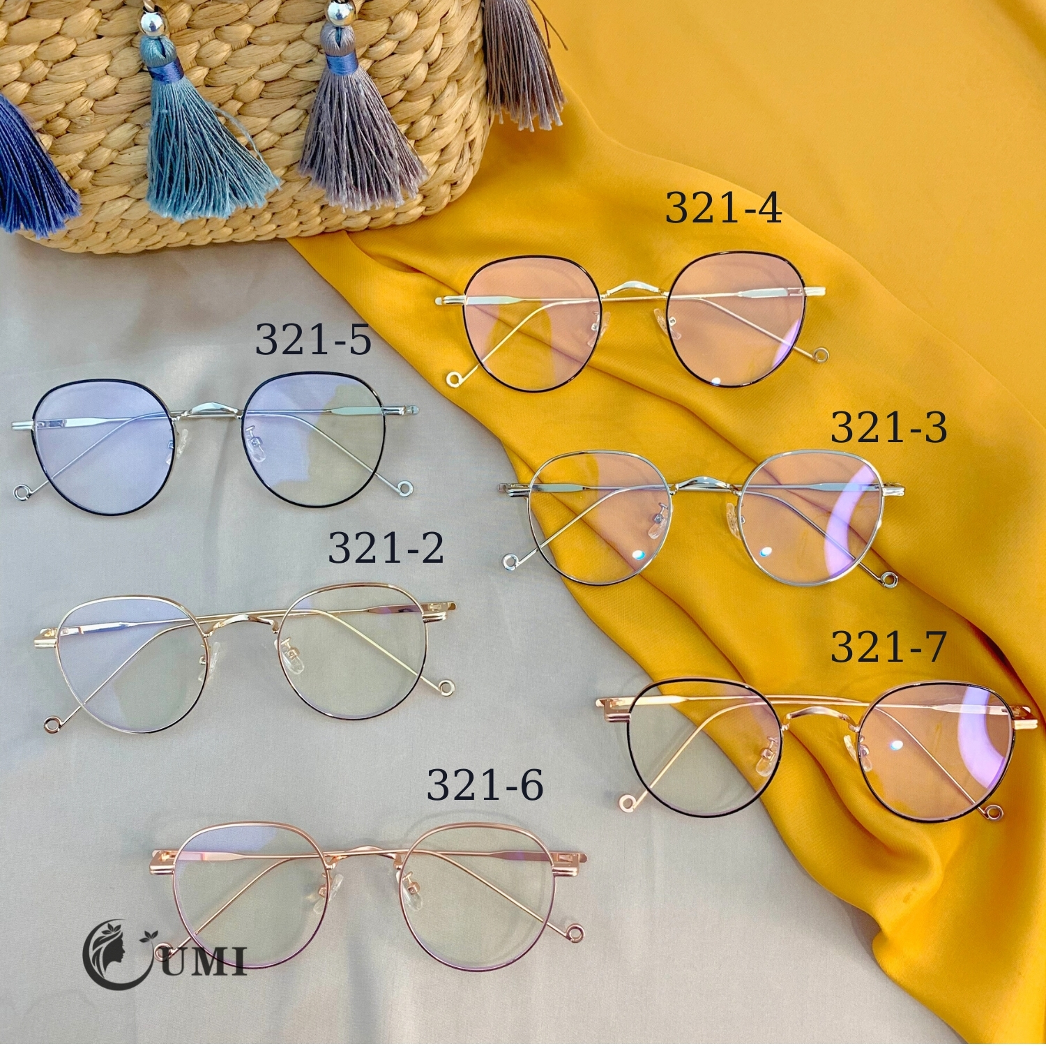 Kính mắt thời trang gọng xoắn mẫu mới 2021