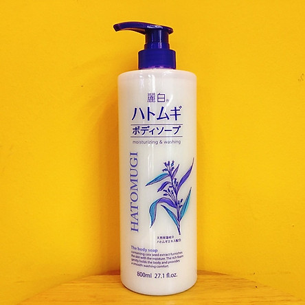 Sữa tắm hatomugi dưỡng sáng da 800ml.