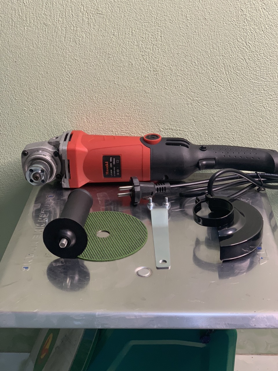 Máy mài góc đuôi dài Masaki cầm tay lõi đồng 100 % tặng kèm đá cắt