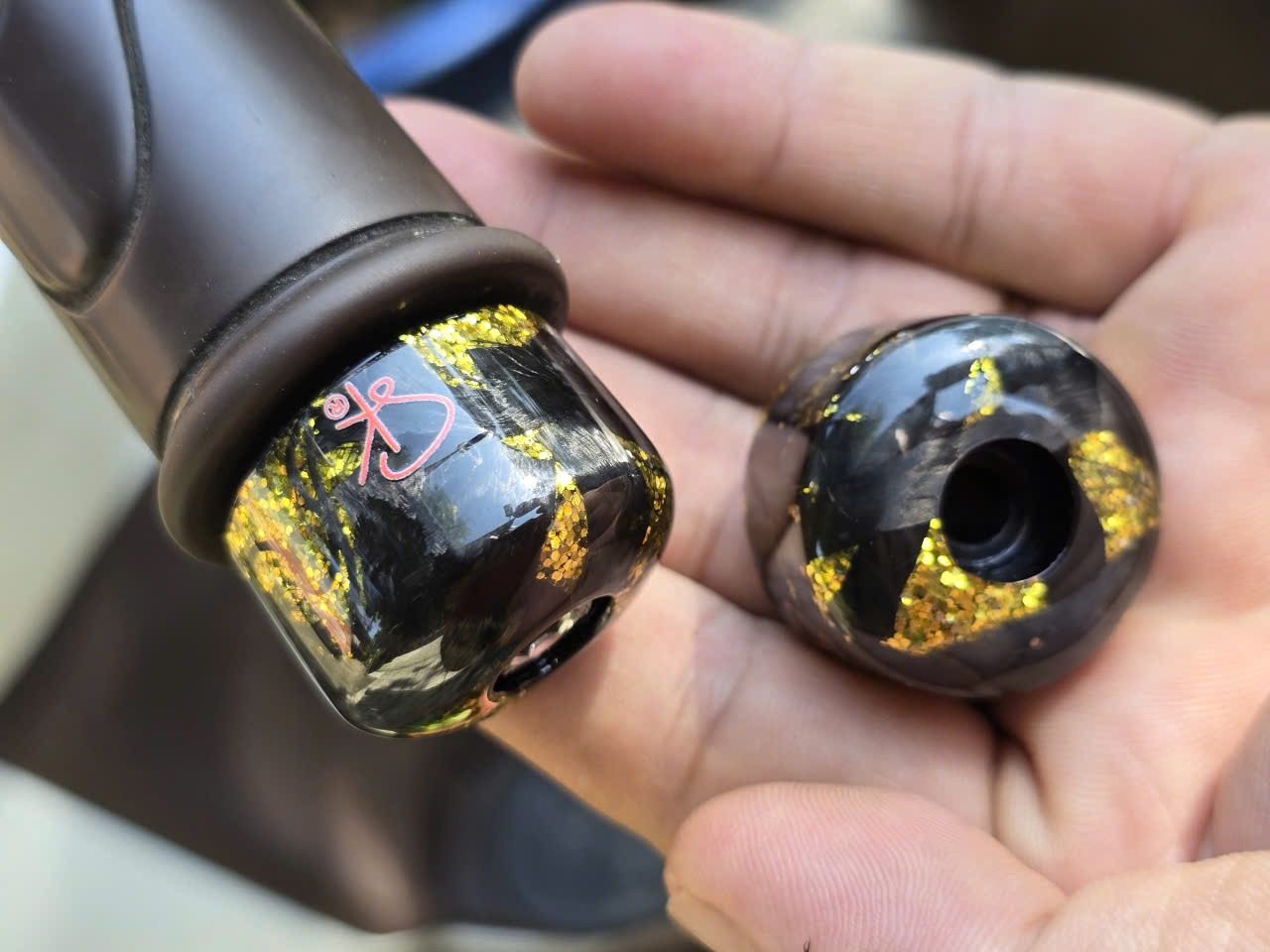 GÙ TAY LÁI ỐP CARBON CAO CẤP (TẶNG LG5) SANG TRỌNG NHIỀU MÀU ĐẦM XE