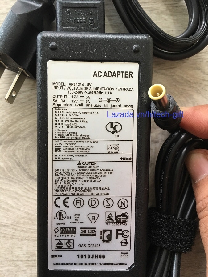 Adapter nguồn cho màn hình lcd samsung 12v 5a