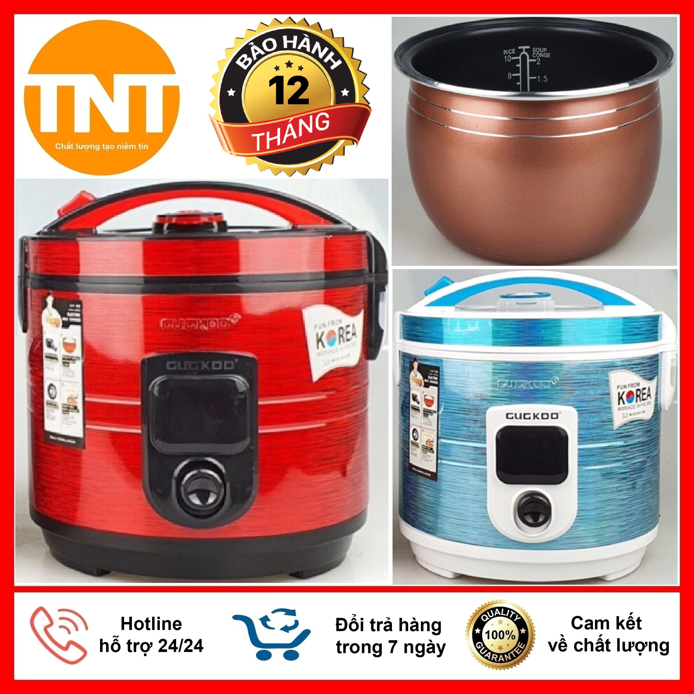 FREE SHIP Nồi Cơm Điện CUCKOO Dung Tích 1 Lít, 1.2 Lít và 2 Lít ,Lòng Niêu Siêu Dày Cơm Ngon, Bảo Hành 12 Tháng