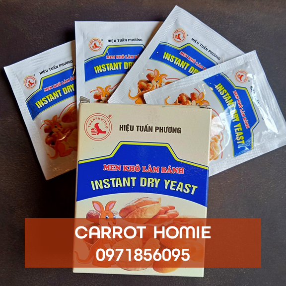 05 gói men nở làm bánh mì 10g C5