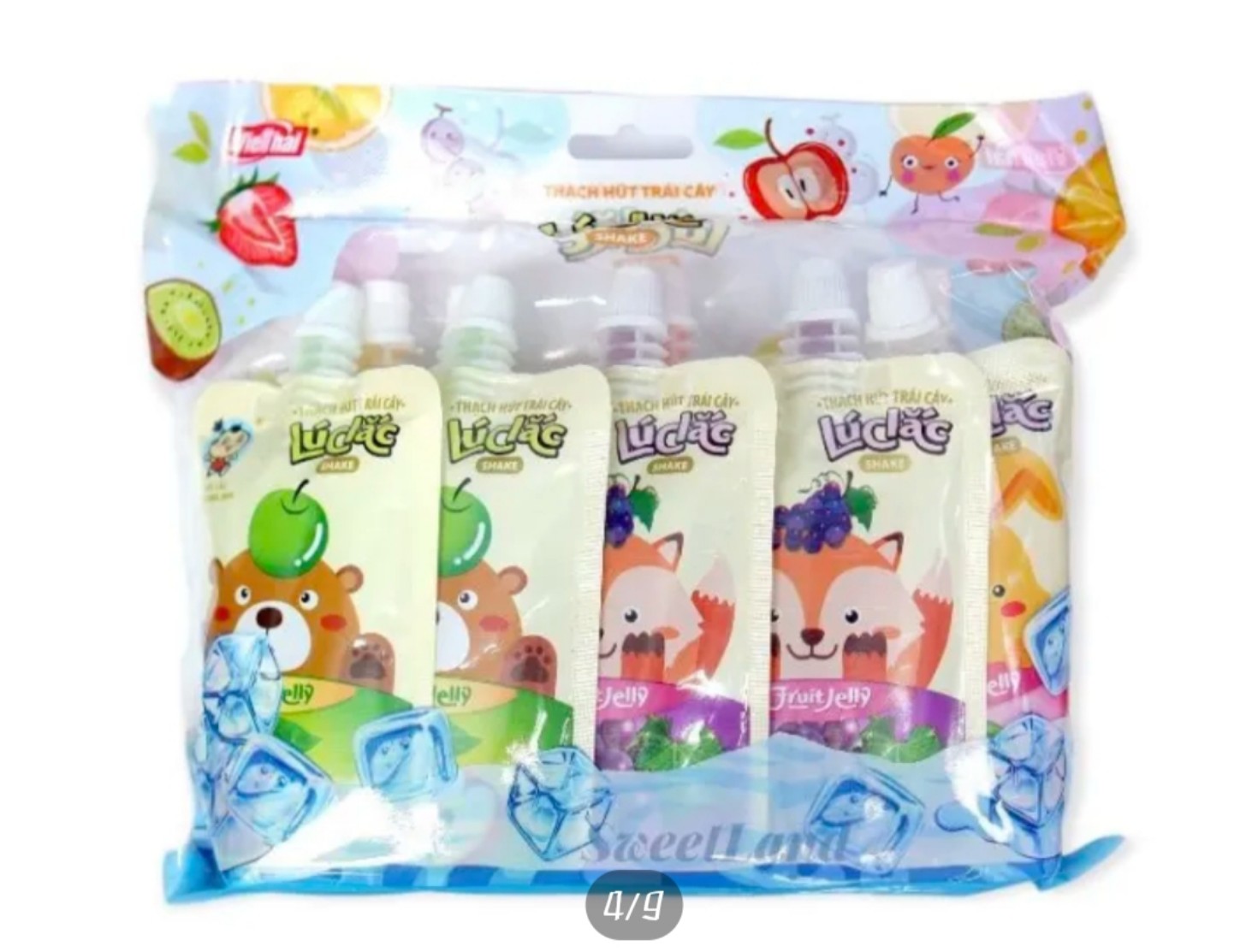 Thạch hút trái cây Lúc Lắc Việt Thái gói 800g