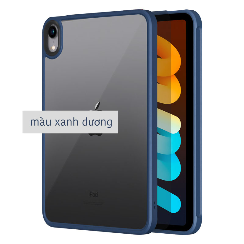 Ốp lưng chống sốc, lưng trong viền màu ipad mini 6/ air 4/ air 5/ gen 7/ gen 8/ gen 9 hiệu likgus