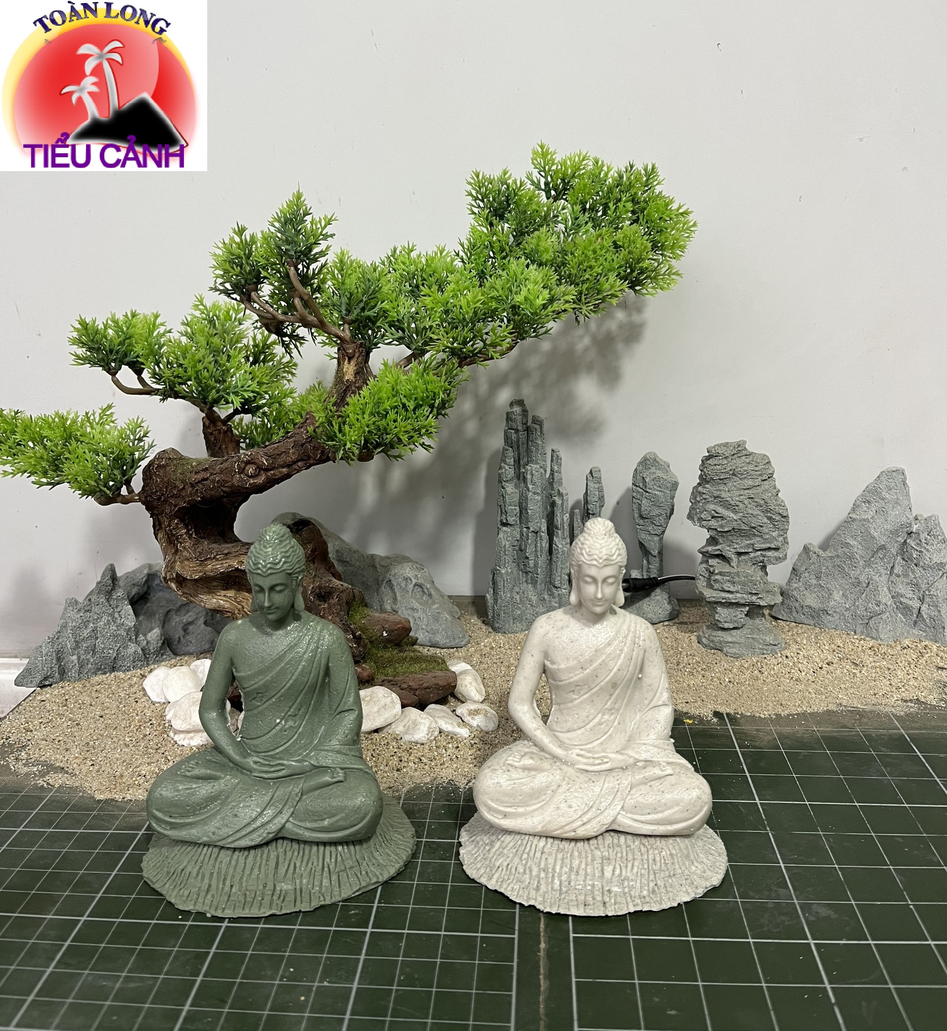 Tượng phật bổn sư thích ca mâu ni, phật đức thích ca cao 14.8cm trang trí nhà cửa thờ phật, cây cảnh, bể cá, sân vườn...