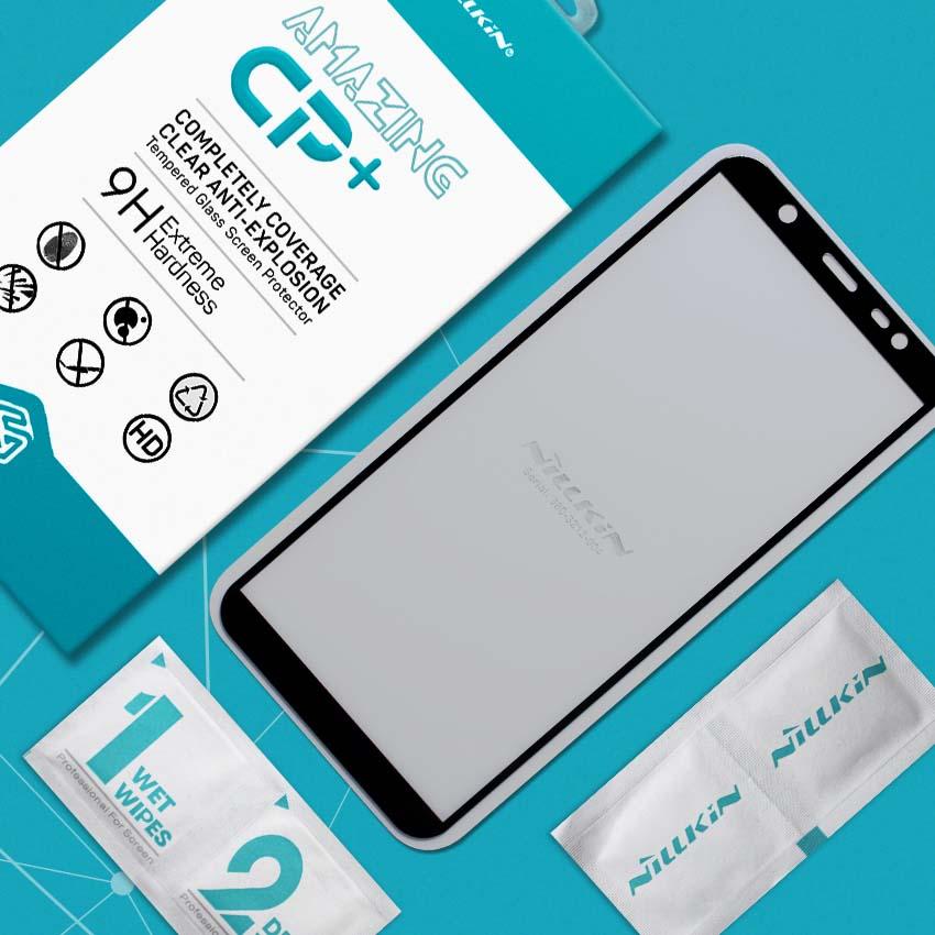Miếng dán cường lực Samsung Galaxy J8 2018 Full Keo hiệu Nillkin