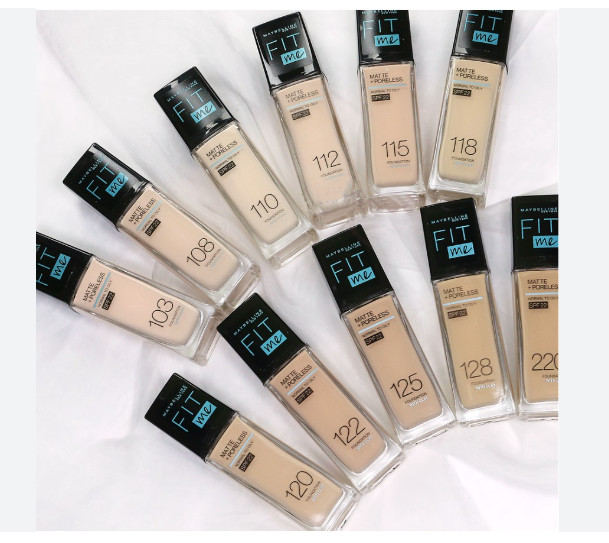 Maybelline - Kem Nền Lì Tự Nhiên Fit Me Matte Poreless Foundation 30ml