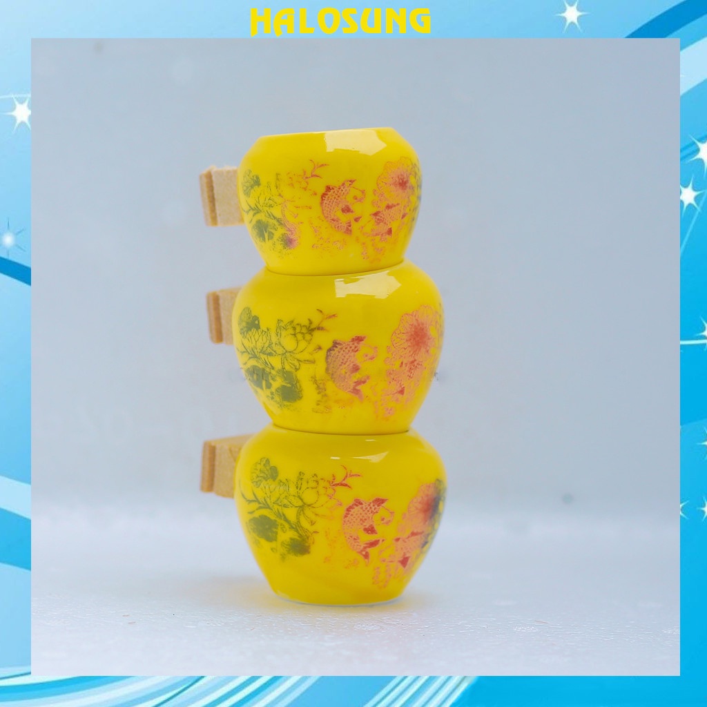 Cóng chim Halosung Combo 3 cóng sứ chào mào, họa mi, chích chòe siêu đẹp đủ bộ PK124
