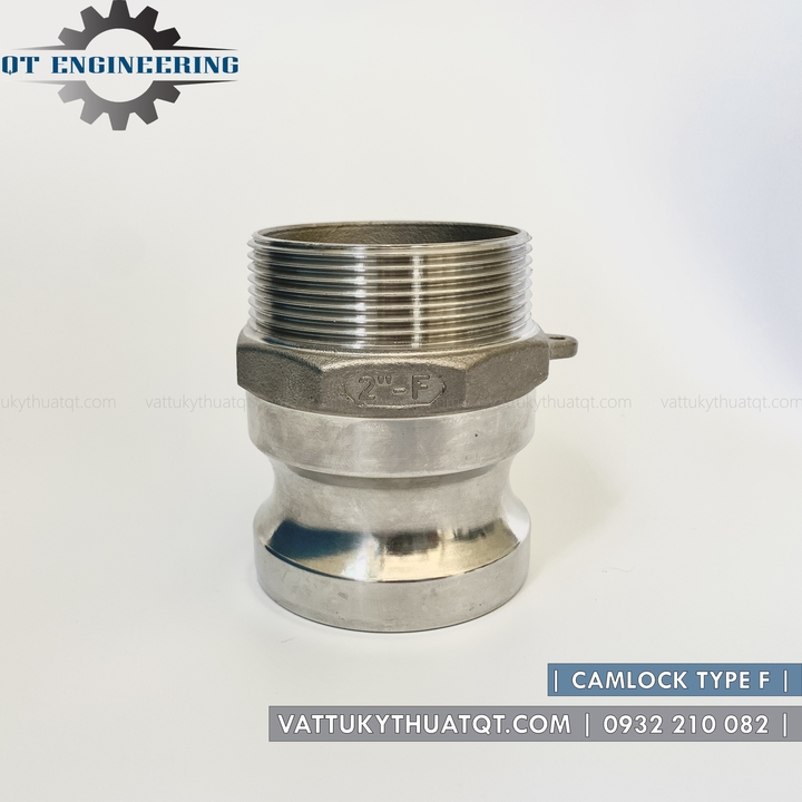 Khớp nối nhanh Camlock INOX 304 Kiểu F (ĐỰC REN NGOÀI) | VATTUKYTHUATQT.COM