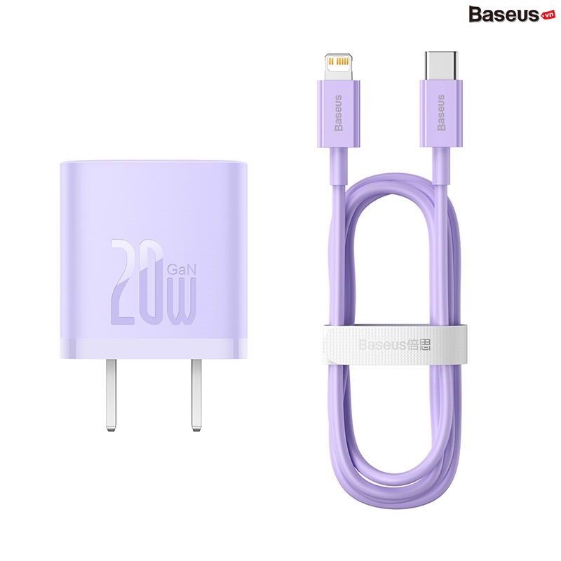 Bộ sạc nhanh 20w baseus gan5