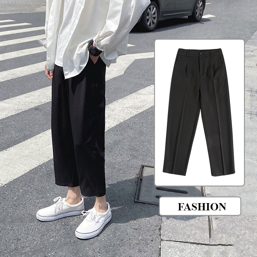 Quần Baggy Kiểu Tây Âu Quần Chinos Nam  Ống Côn Khuy Cài Kiểu Dáng Thanh Lịch Thời Trang FORHIM JOGGER NAM 9000063C3