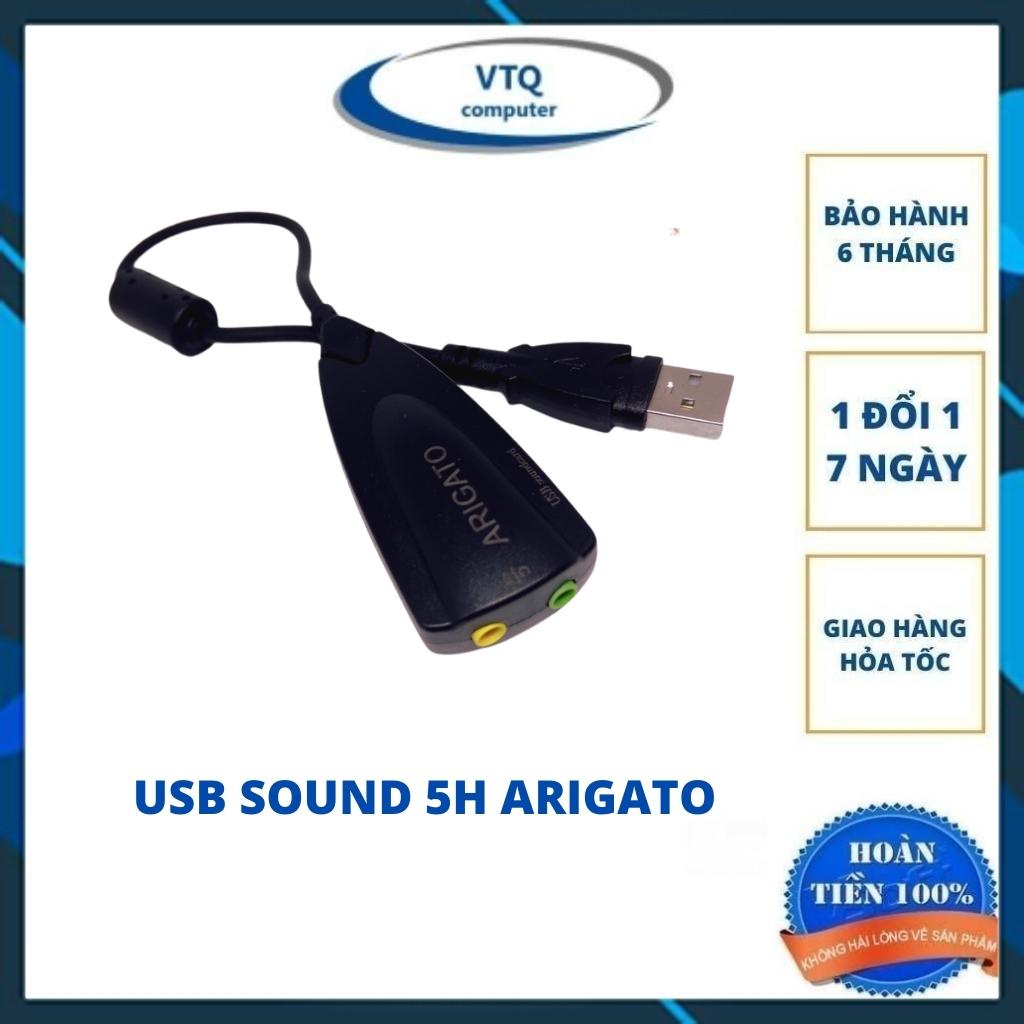 Usb sound 5hv2 7.1 cao cấp,sound 5h tiện lợi chuyển đổi từ usb sang âm thanh arigato