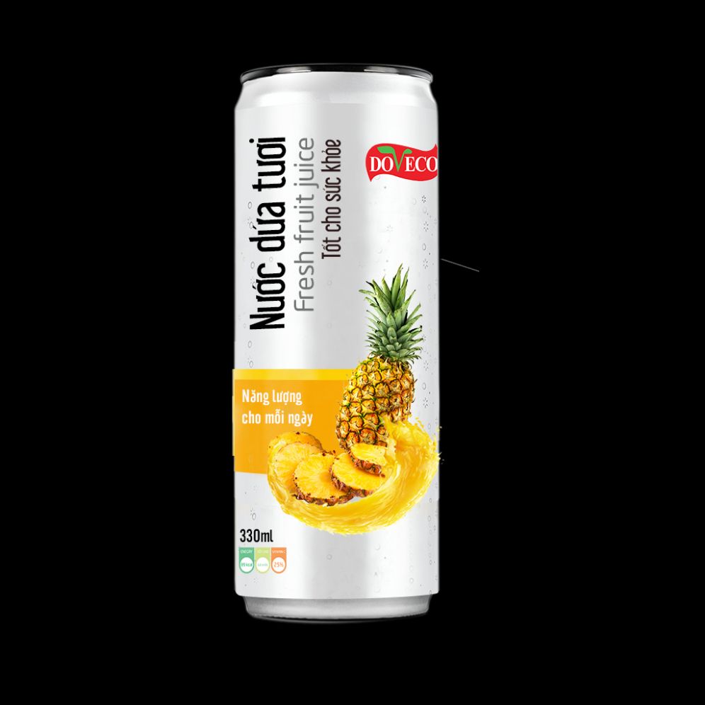 Lốc 6 lon nước dứa tươi nguyên chất 330ml