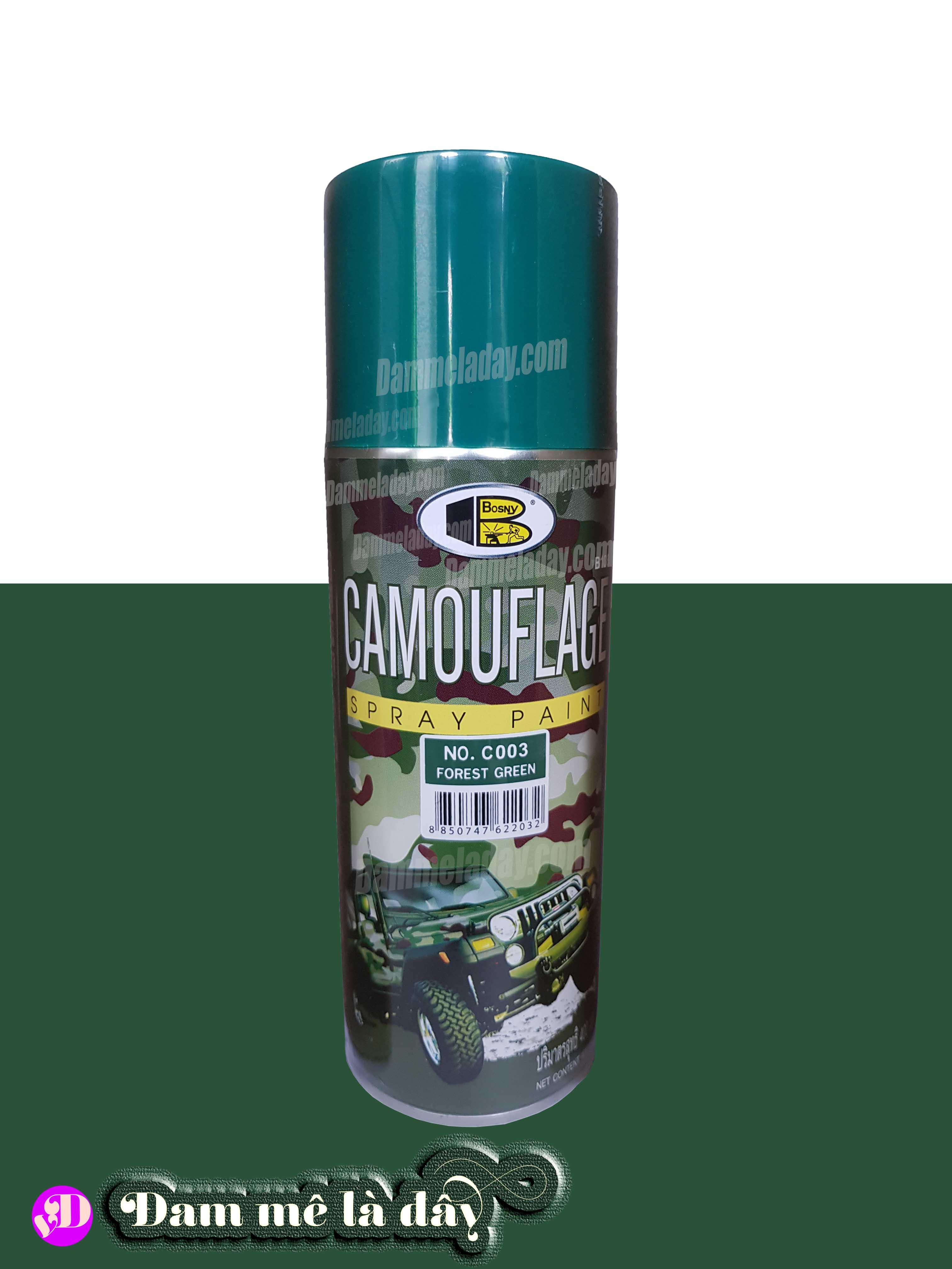 [HCM]Sơn màu lính( Camouflage) Bosny( Forest green)