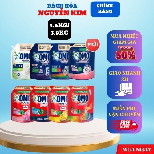 Túi nước giặt omo matic 3,6kg/ 3,9kg